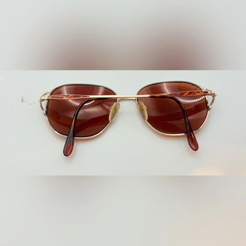Vintage Tortoise Gold Oval Sunglasses Frames Only
